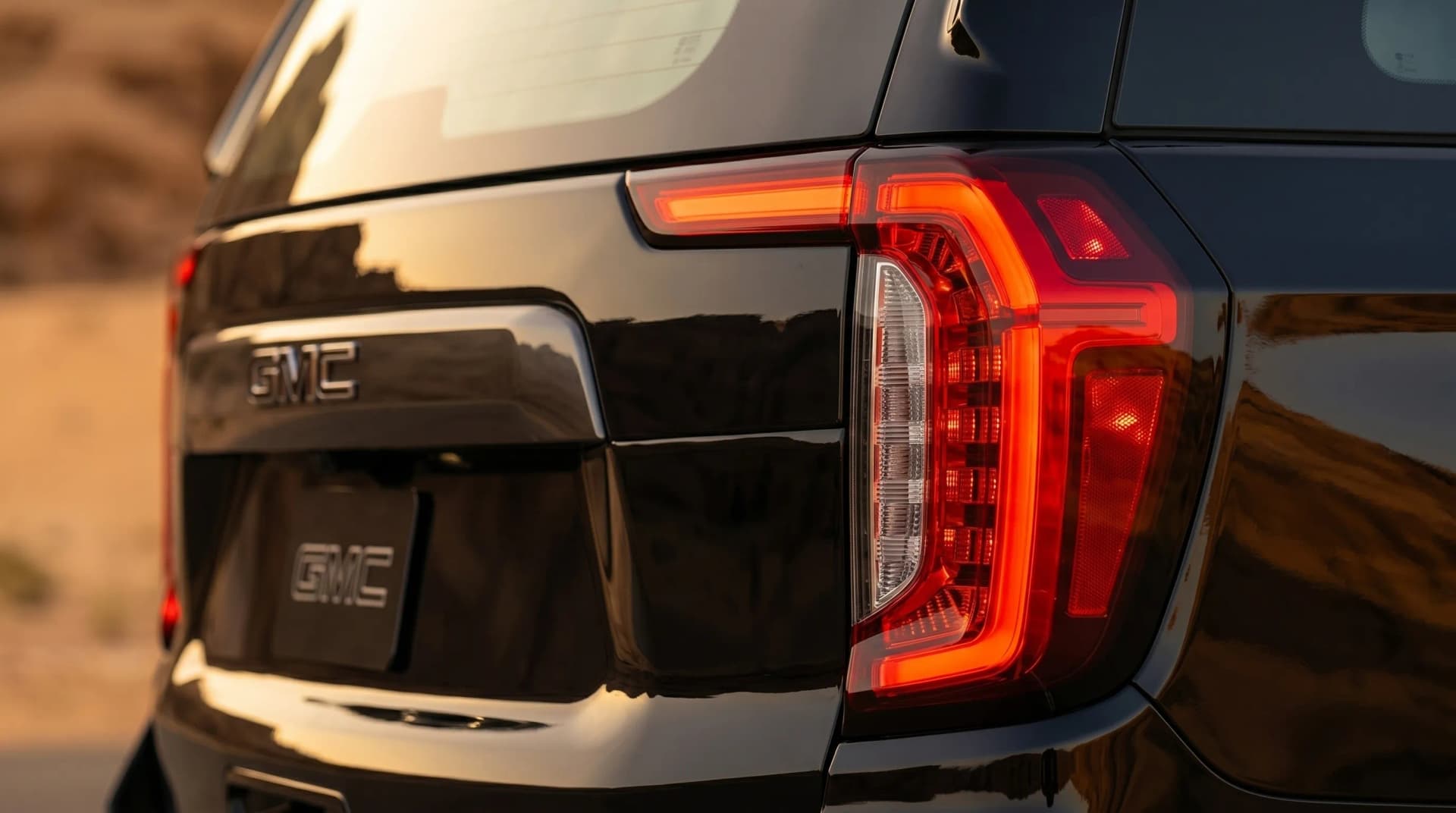 GMC Yukon umrah taxi tail lights Makkah