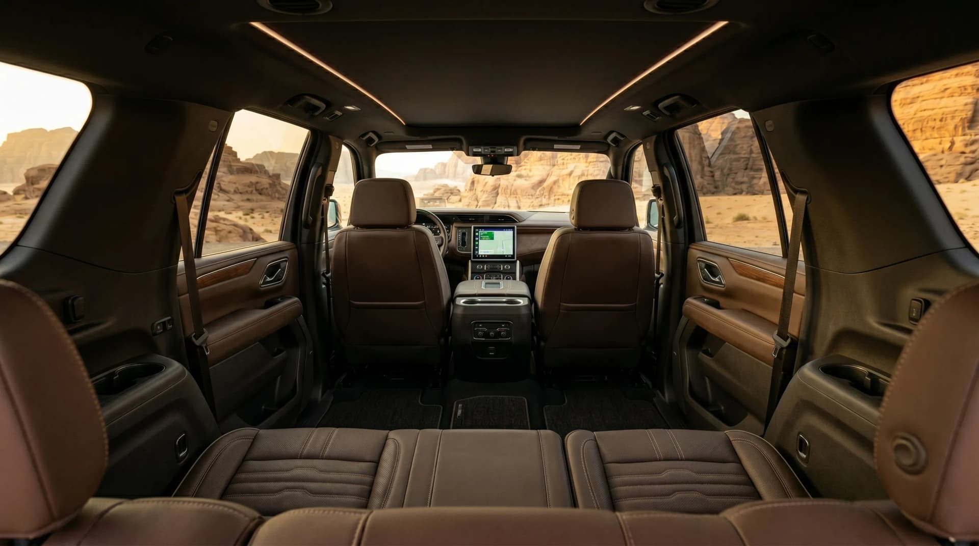 GMC Yukon VIP passenger seats umrah transport