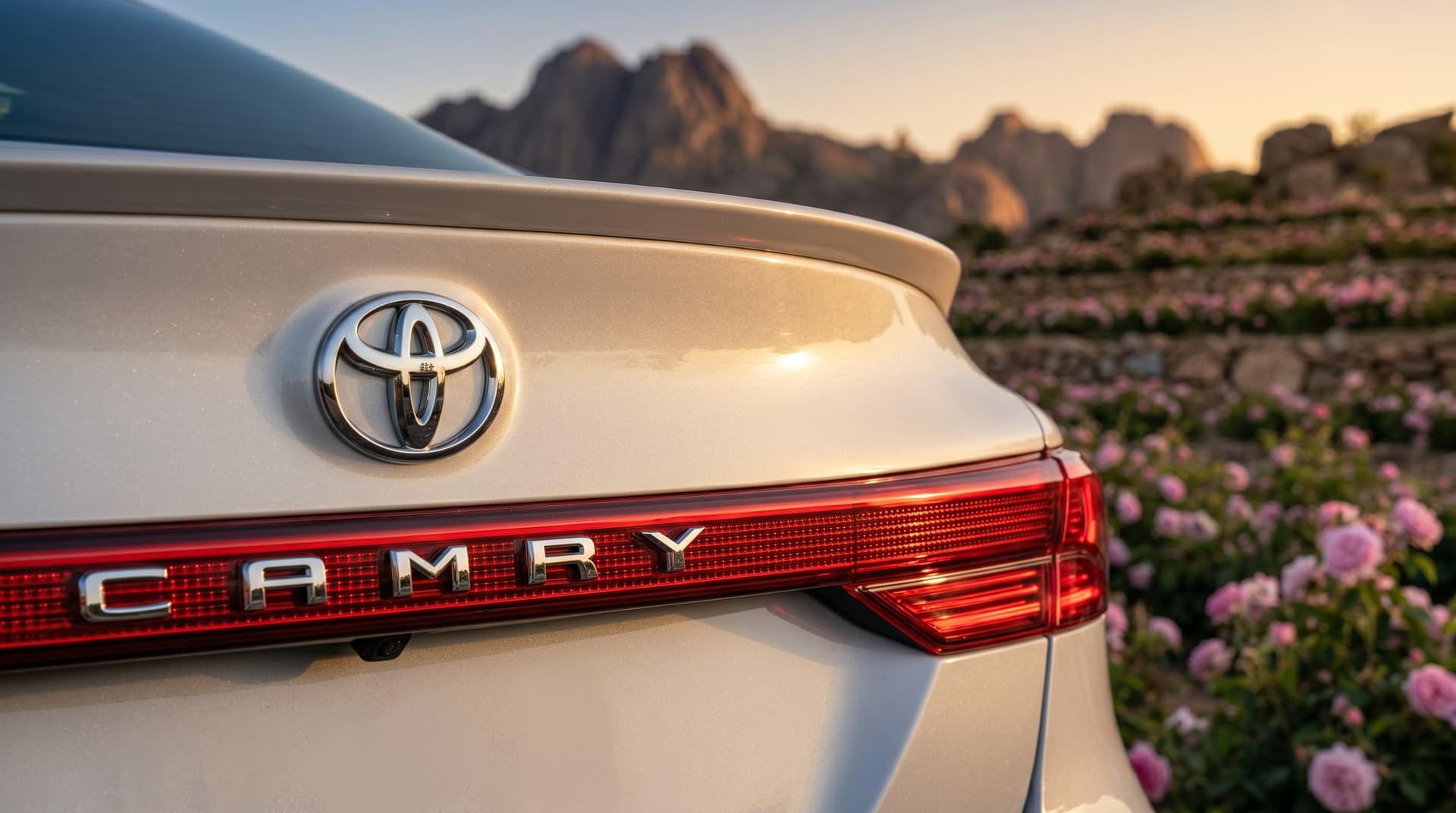 Toyota Camry rear trunk luxury Umrah cab Saudi Arabia