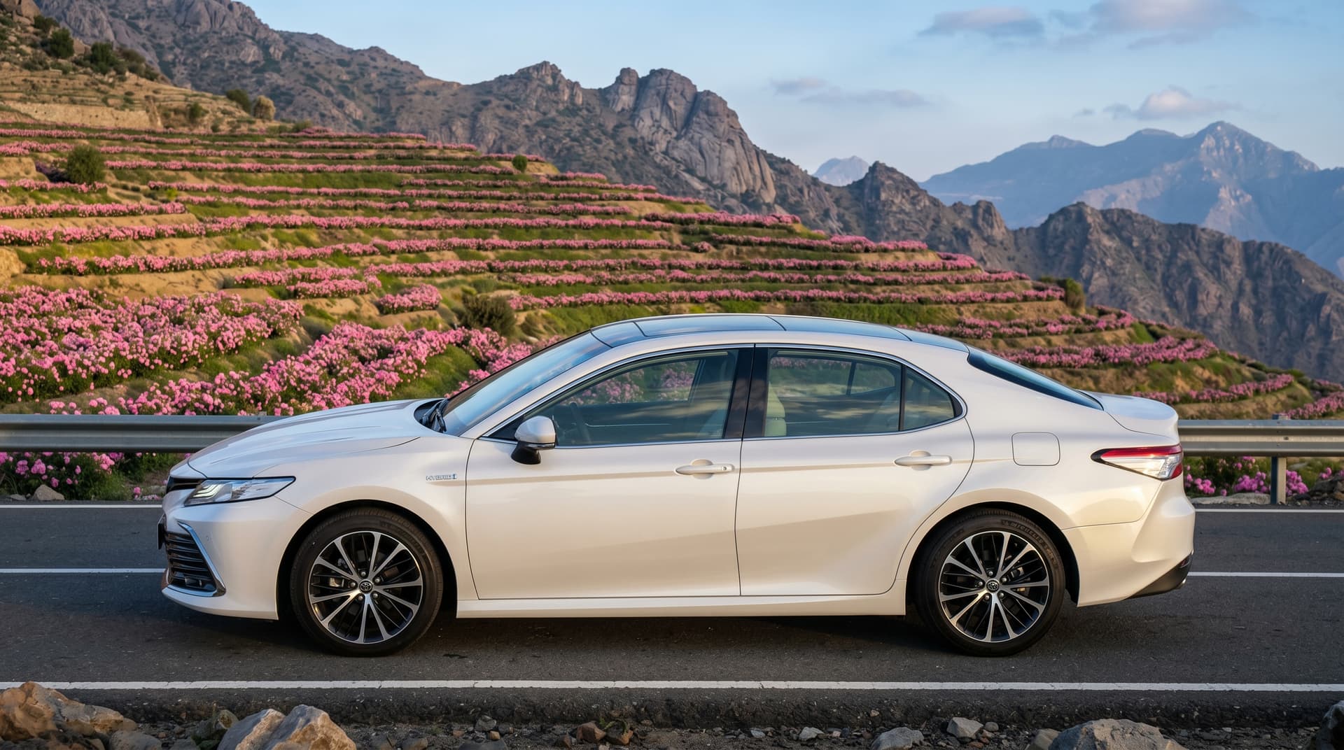 Toyota Camry executive sedan for Umrah travel Saudi Arabia