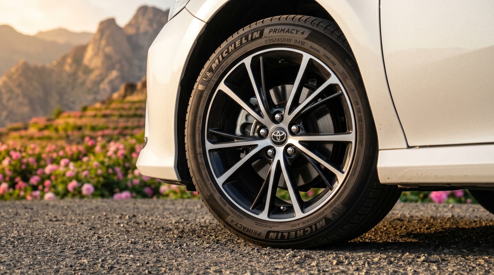 Toyota Camry alloy wheel luxury road Makkah Jeddah
